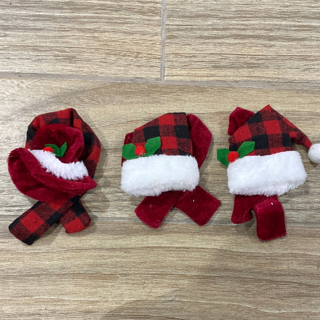 Gorros decorativos para botella- de navidad