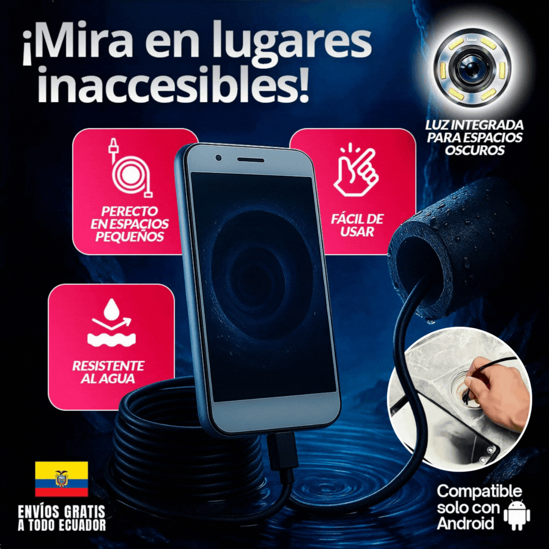 Cámara Exploradora para Espacios Pequeños (android) 🎁Envío Gratis🎁