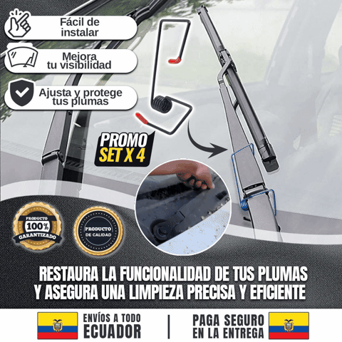 Kit de Tensión Plumas para Auto 🎁PROMO 4 UNIDADES🎁