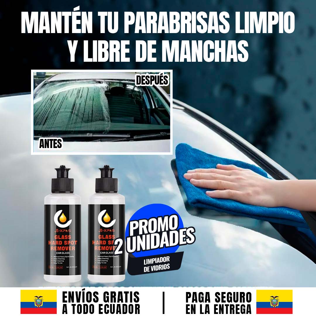 LIMPIADOR Y RECUBRIMIENTO DE VIDRIOS 🎁PROMO 2 UNIDADES🎁