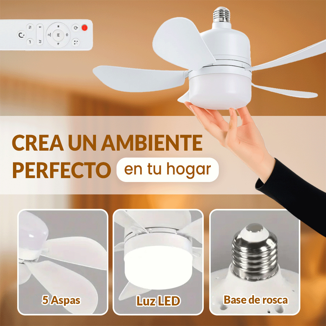 AuraFresh LED - Foco ventilador