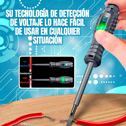 Destornillador Detector de Corriente ⚡Uso Seguro y Preciso⚡