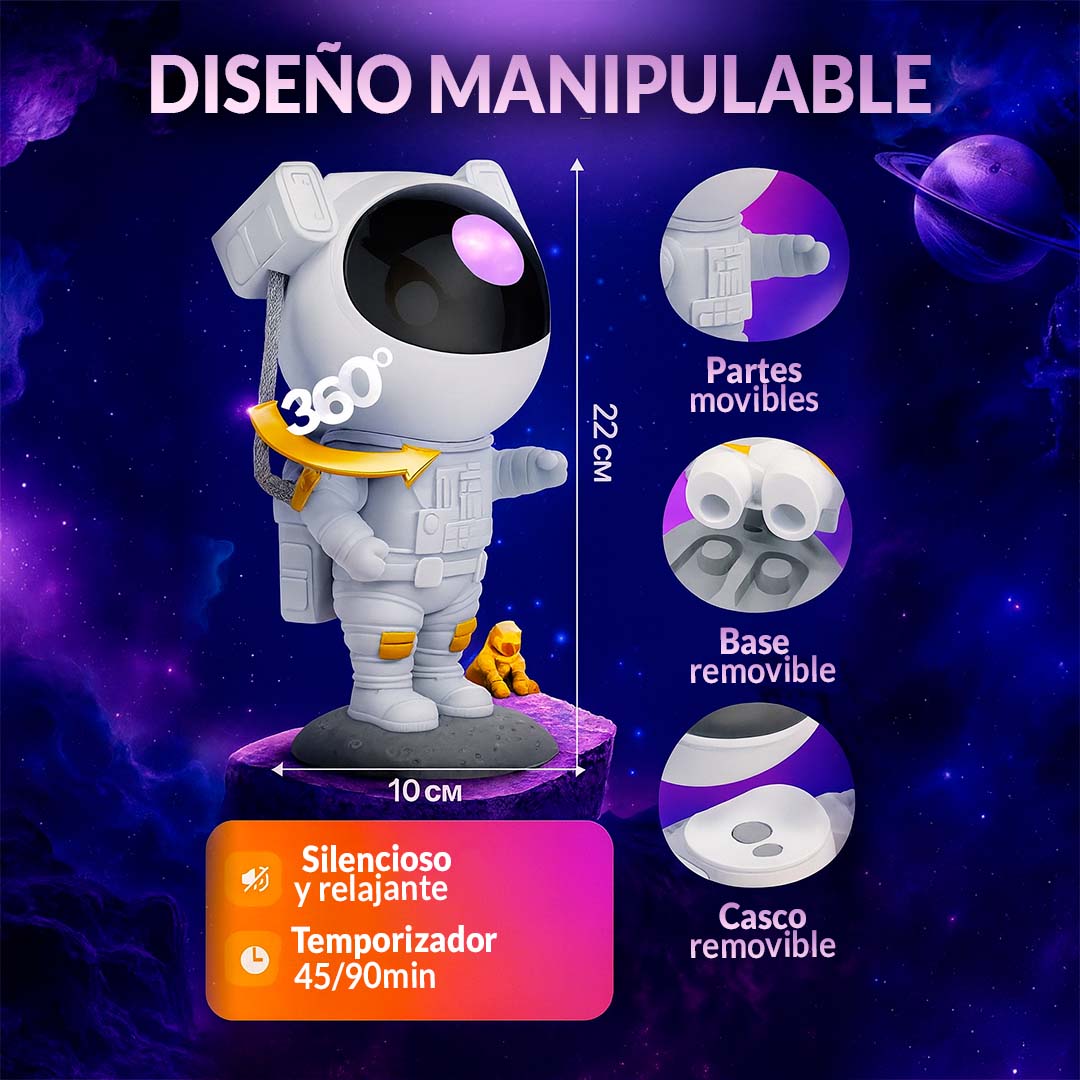 Astronaut Glow | Proyector Estelar 360° 🎁ENVIO GRATIS🎁