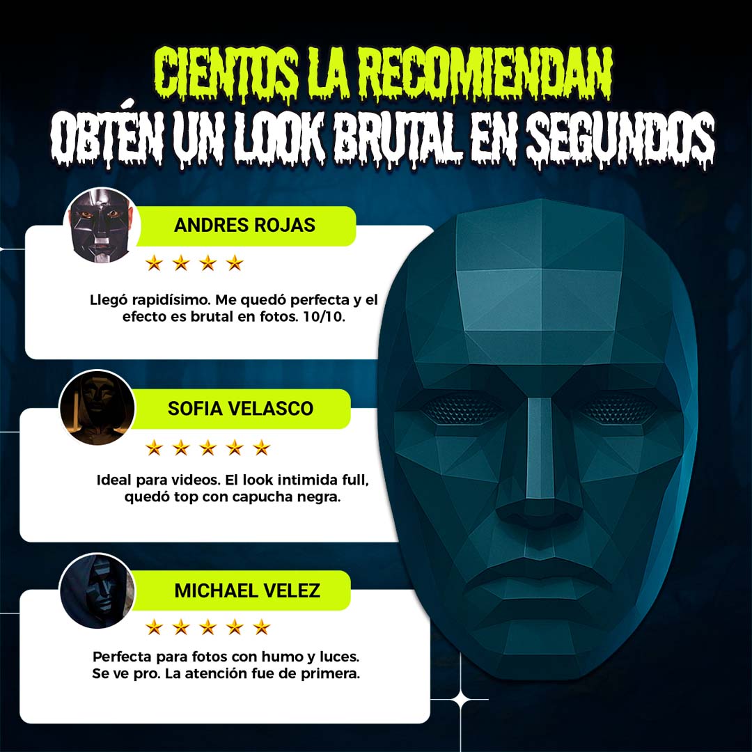 Máscara Lider Juego del Calamar