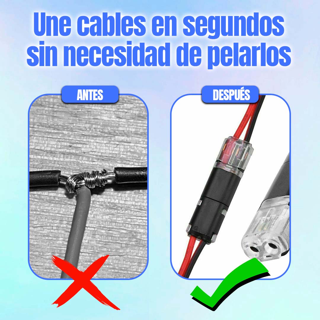 🔌Kit de 10 Conectores Eléctricos Tipo Clip – de FÁCIL INSTALACIÓN