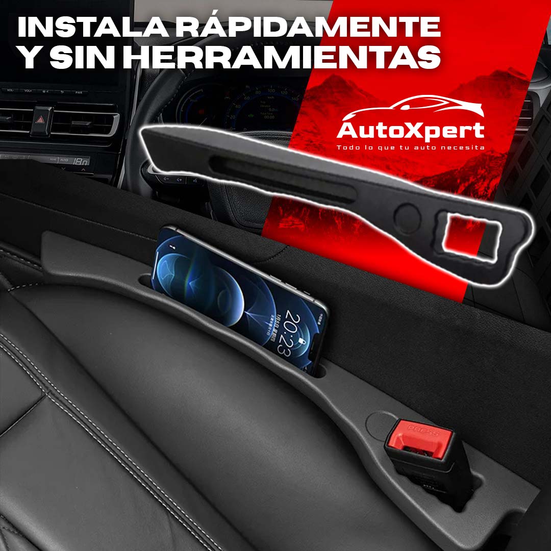 AutoSide Kit x2 – Organizador Lateral con Porta Celular 🎁INCLUYE OBSEQUIO🎁