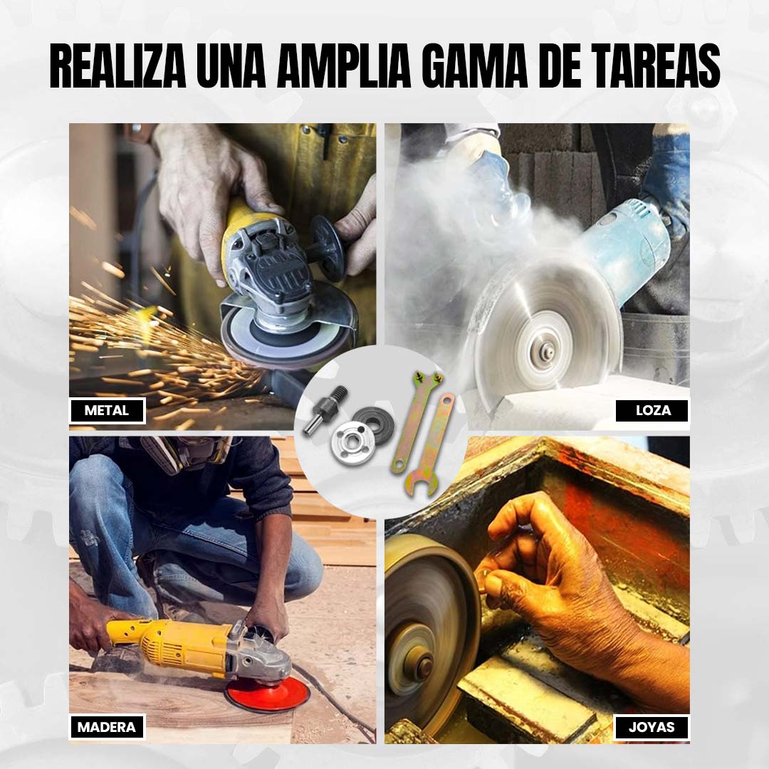 ADAPTADOR DE TALADRO PARA DISCOS 🎁NO INCLUYE DISCO🎁