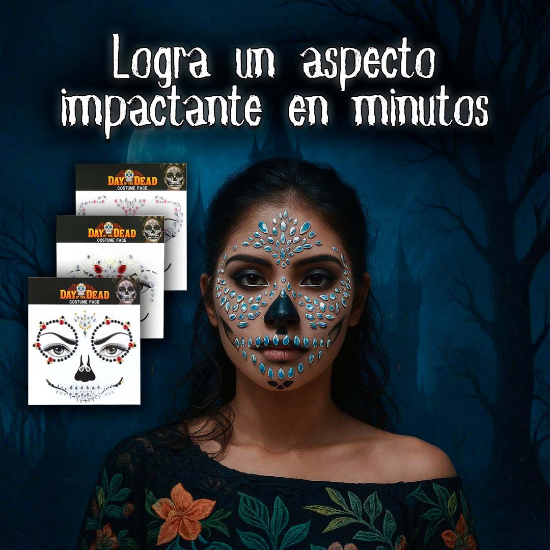 PEGATINAS FACIALES CON DIAMANTES DE MAQUILLAJE KATRINA