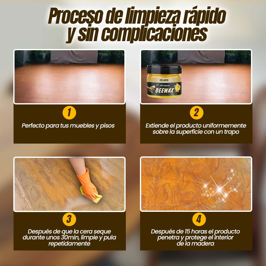 🎁PROMO 3x2🎁PACK CERA RESTAURADORA DE MADERA DE MUEBLES