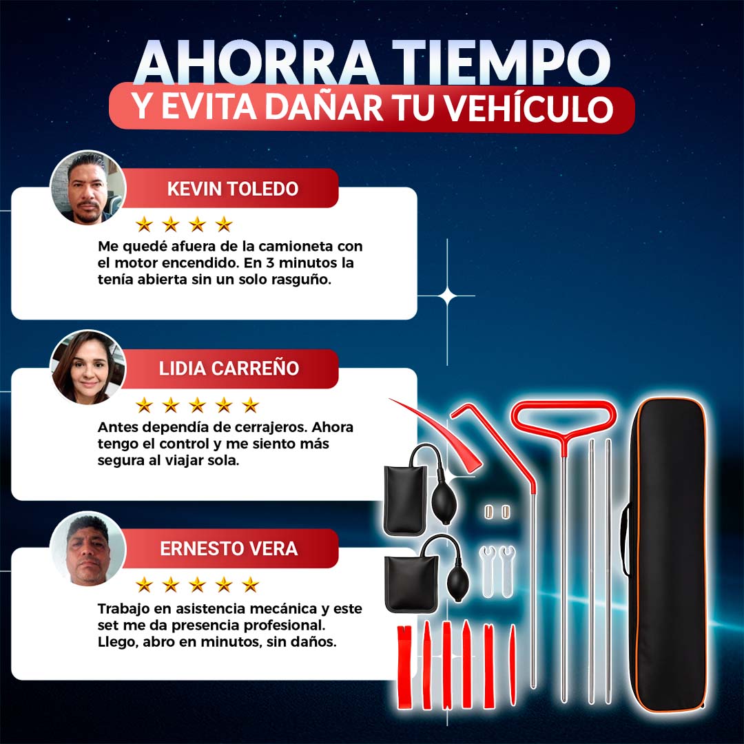 Kit Desbloqueo Instantáneo | Herramientas para apertura de puertas de auto 🎁ENVÍO GRATIS🎁
