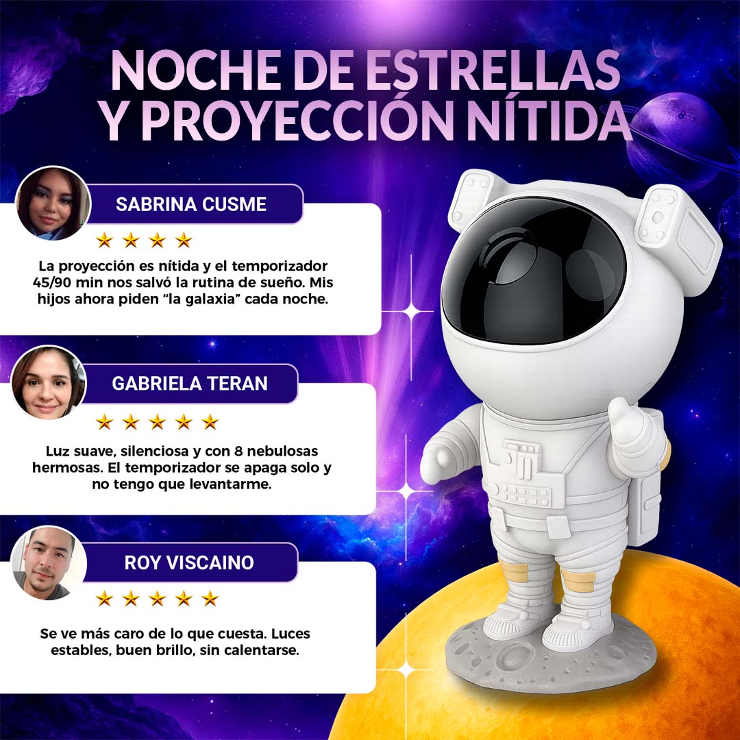 Astronaut Glow | Proyector Estelar 360° 🎁ENVIO GRATIS🎁