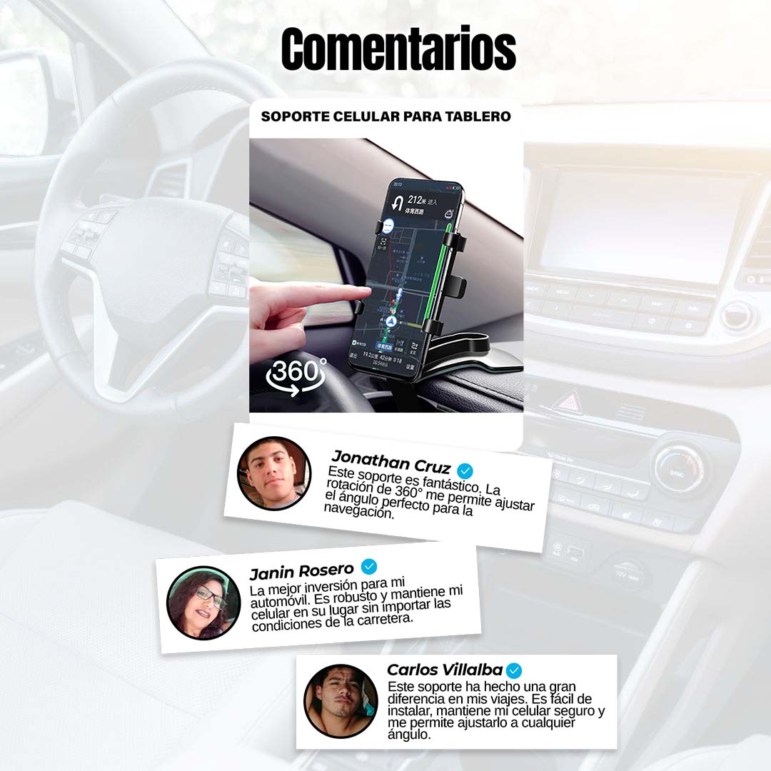 Soporte de celular para Tablero de Auto 🎁PROMO LANZAMIENTO🎁