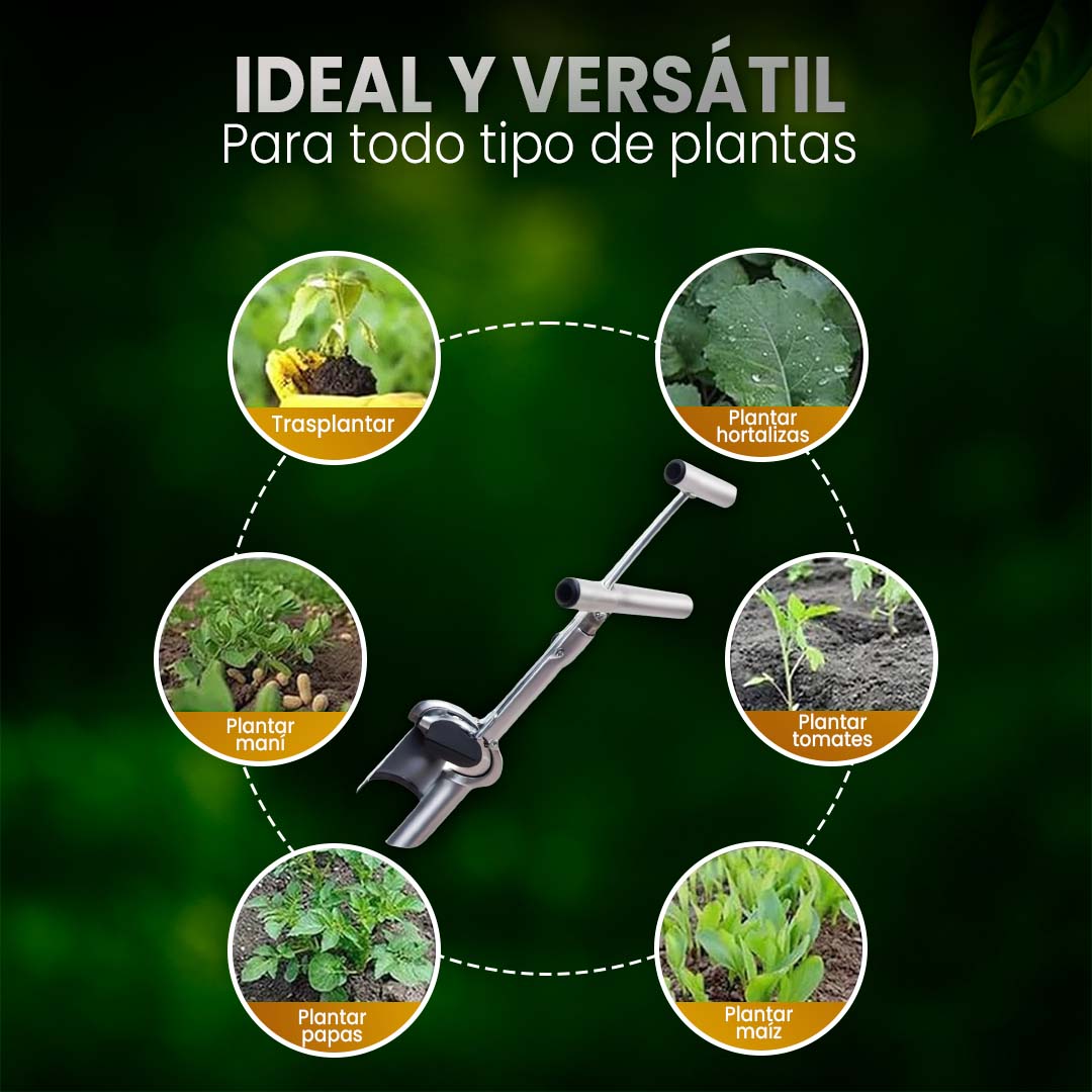🌱VerdeMaster 360 | Herramienta compacta para sembrar y trasplantar en interiores y exteriores