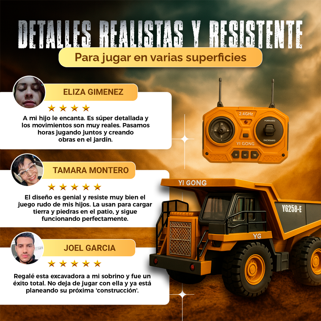 VOLQUETA CONTROL REMOTO 🎁ENVÍO GRATIS🎁