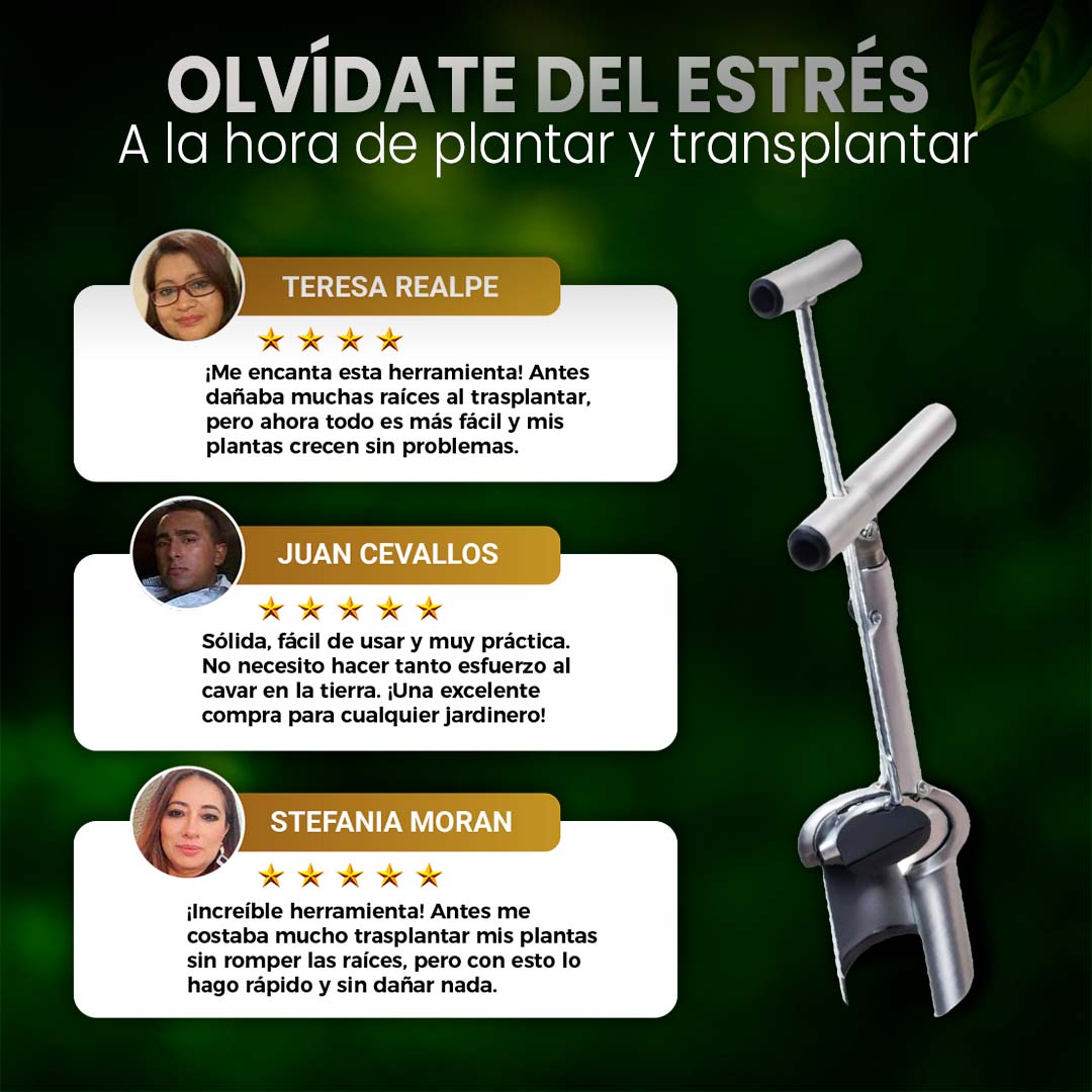 🌱VerdeMaster 360 | Herramienta compacta para sembrar y trasplantar en interiores y exteriores