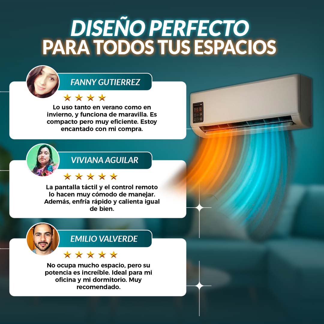 MINI VENTILADOR Y CALEFACTOR DE PARED 🎁ENVÍO GRATIS🎁