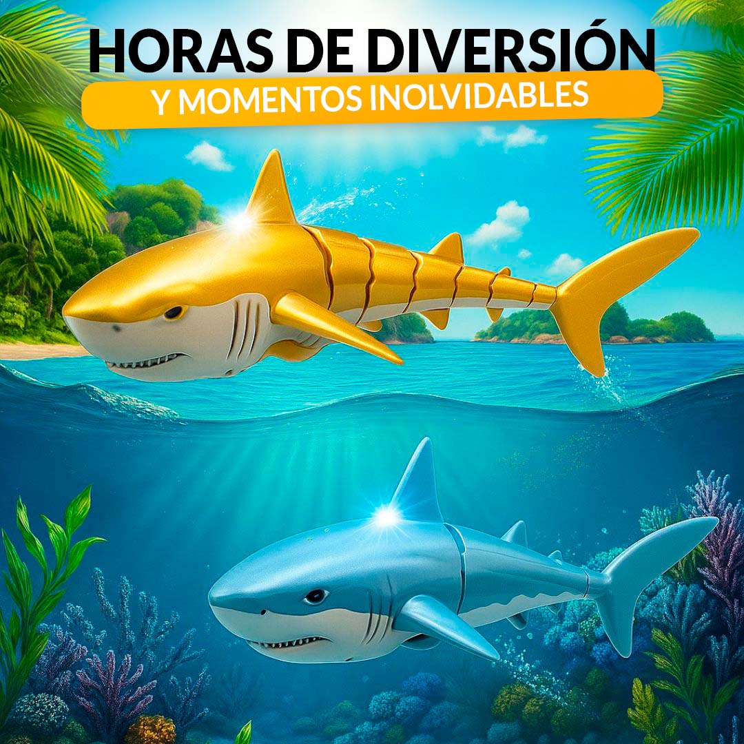TIBURON A CONTROL REMOTO 🎁ENVÍO GRATIS🎁