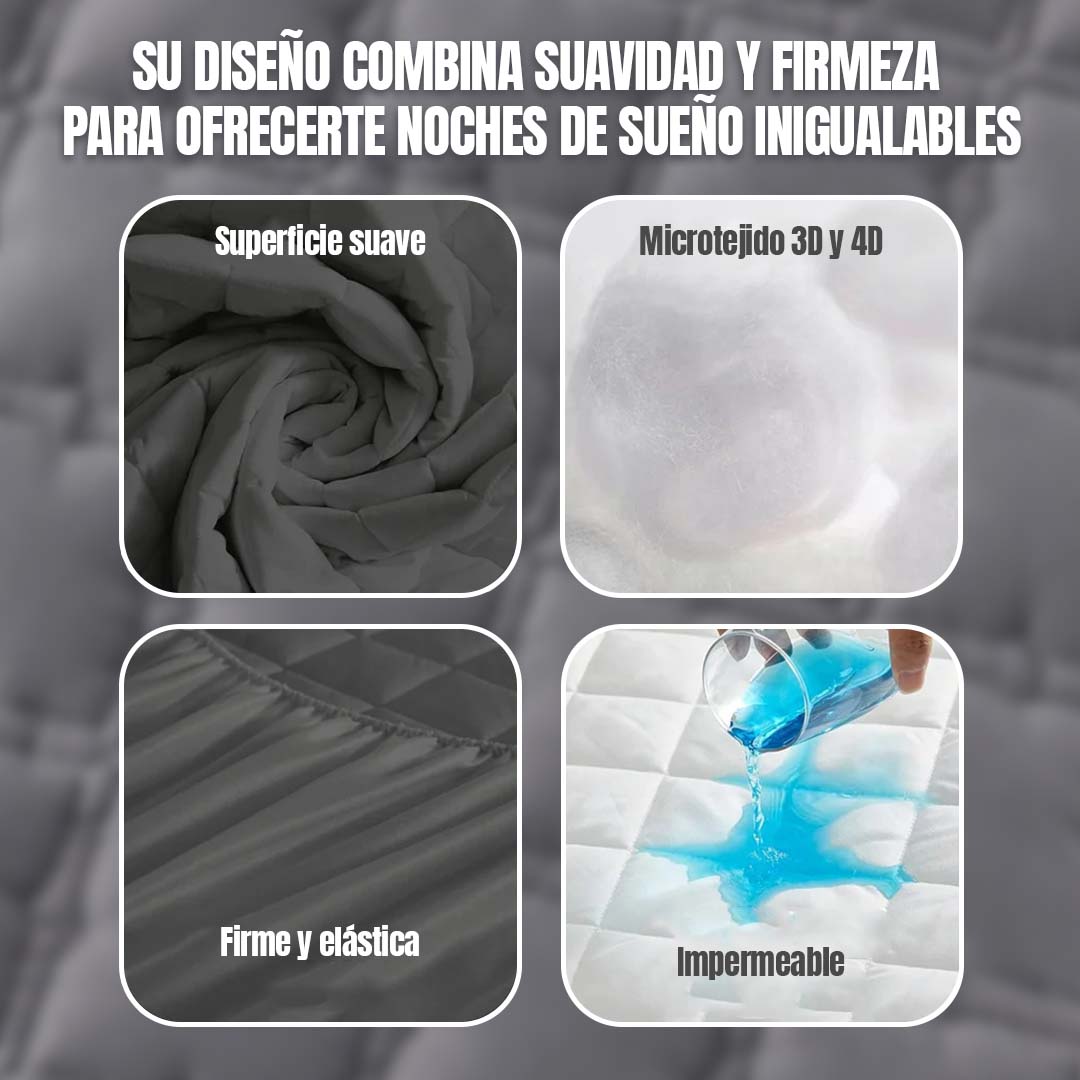 FORRO DE COLCHON ACOLCHADO IMPERMEABLE 🎁ENVÍO GRATIS🎁