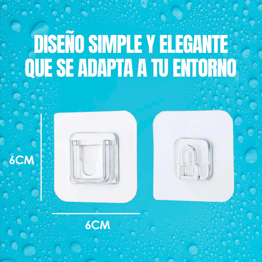 GANCHOS ADHESIVOS SIN PERFORACIONES🎁PROMO 20 PARES🎁 ENVÍO GRATIS