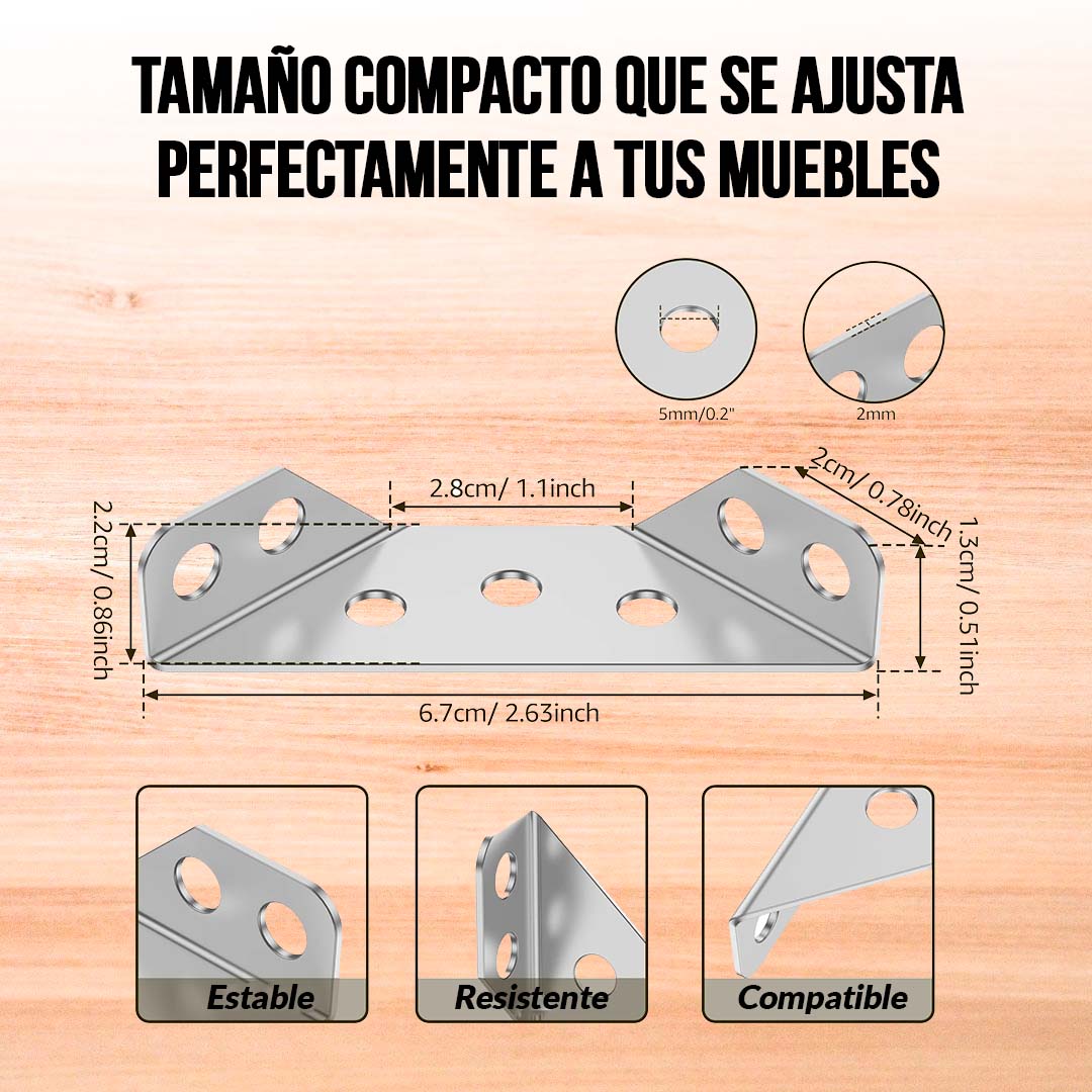 Fija Esquinas Universal 🎁PROMO 20 UNIDADES🎁