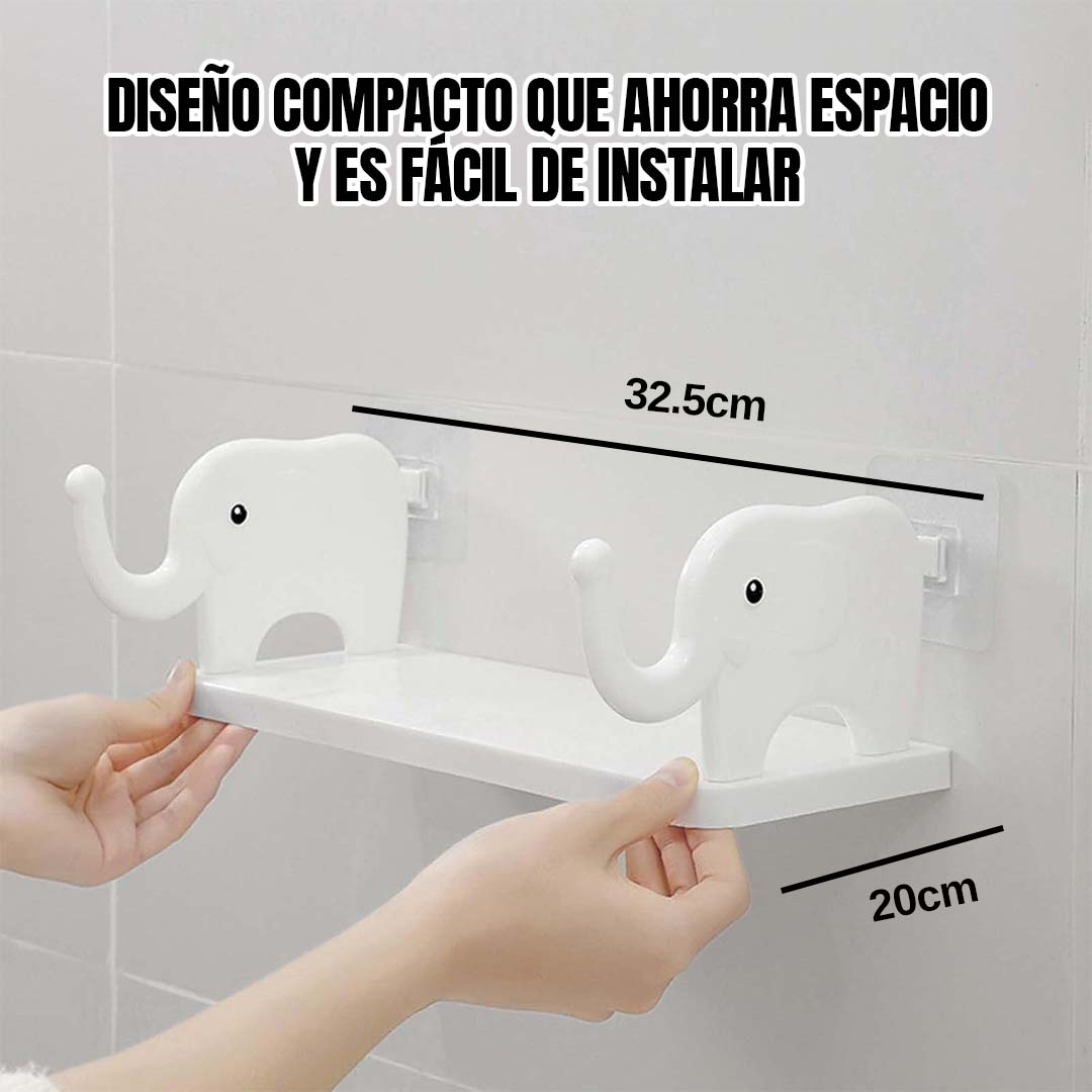 🎁PROMO 2x1🎁SET REPISA ADHESIVA ELEFANTE SIN PERFORACIONES 🎉OFERTA PARA QUITO🎉