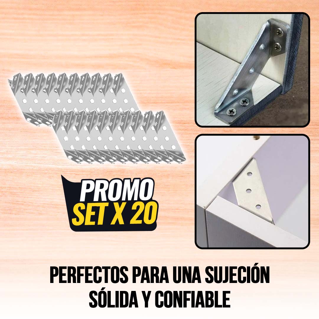 Fija Esquinas Universal 🎁PROMO 20 UNIDADES🎁