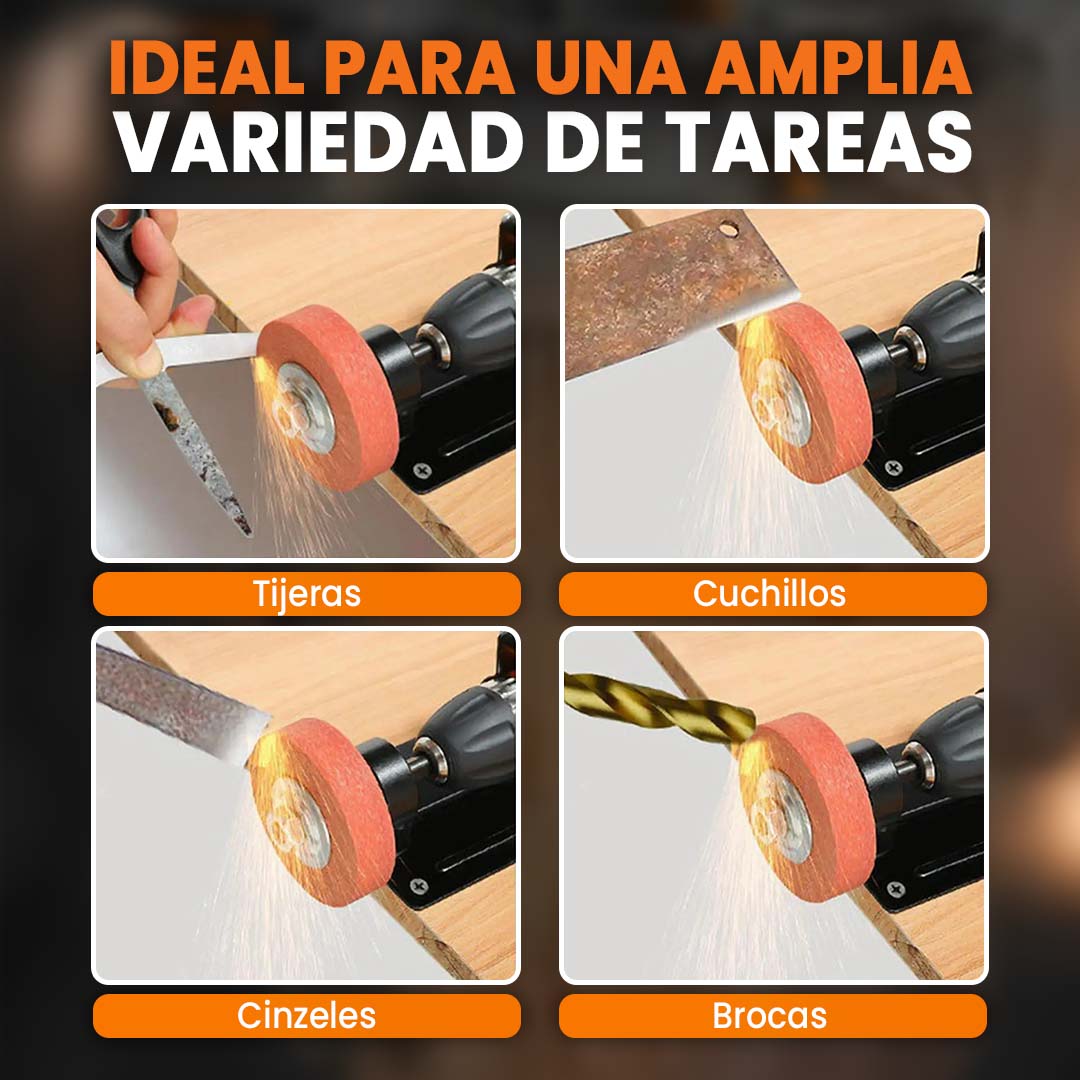 Base Multifunción para Taladro | Convierte tu Taladro en Esmeril, Pulidor y Más