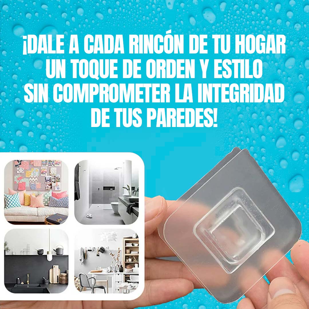 GANCHOS ADHESIVOS SIN PERFORACIONES🎁PROMO 20 PARES🎁 ENVÍO GRATIS