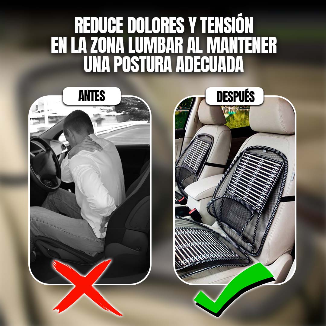 RESPALDO PARA ASIENTO DE AUTO CON SOPORTE LUMBAR 🎁ENVÍO GRATIS🎁