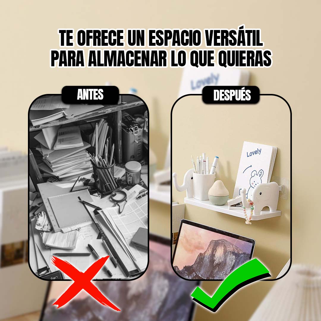 🎁PROMO 2x1🎁SET REPISA ADHESIVA ELEFANTE SIN PERFORACIONES 🎉OFERTA PARA QUITO🎉