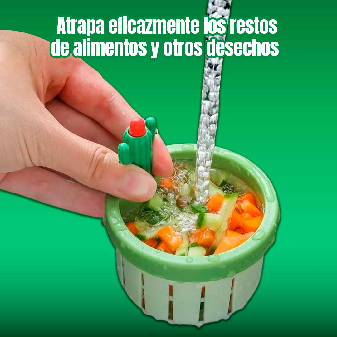 1 UNIDAD FILTRO UNIVERSAL DE DESAGUE CACTUS CON BOTON