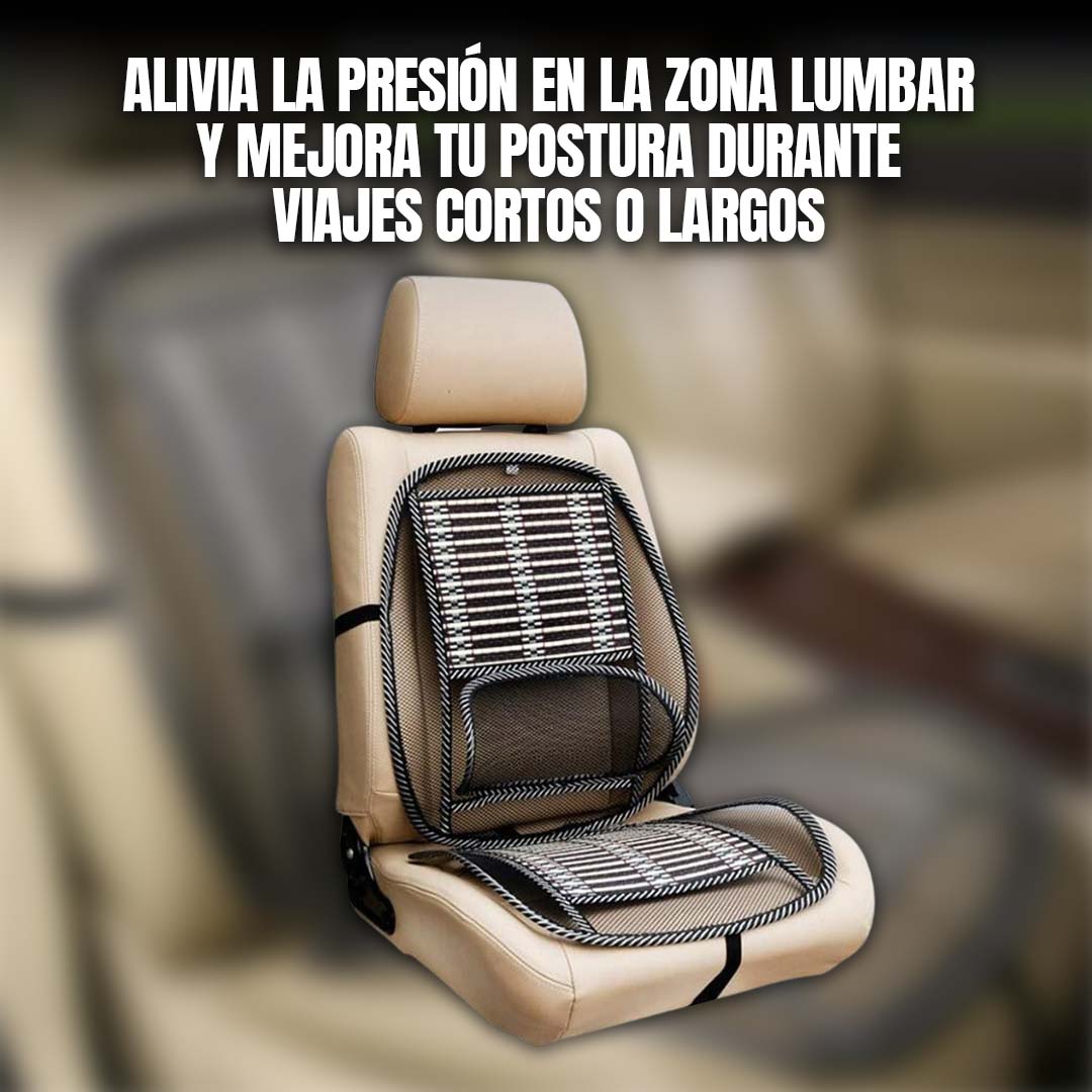 RESPALDO PARA ASIENTO DE AUTO CON SOPORTE LUMBAR 🎁ENVÍO GRATIS🎁