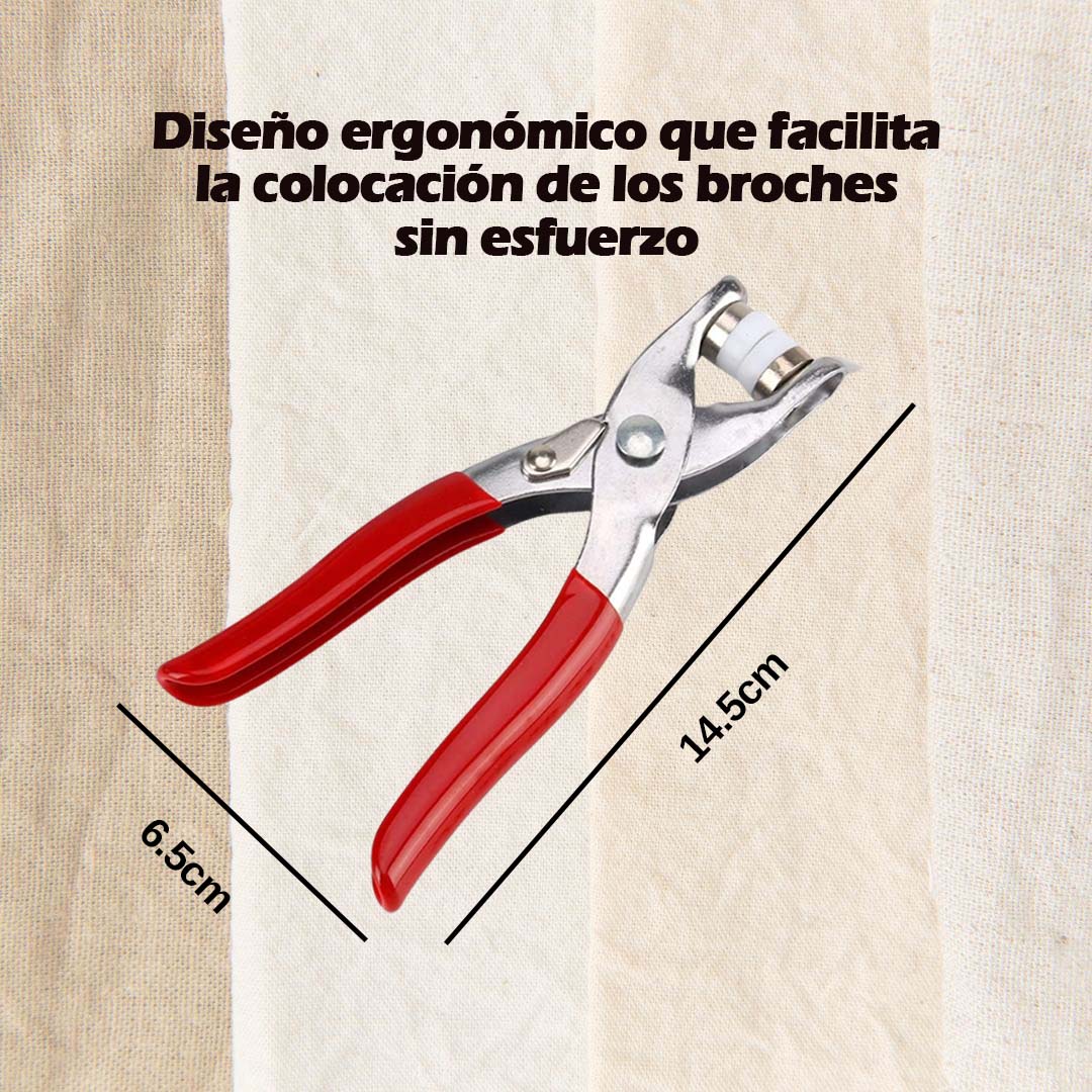 PINZA APLICADORA DE BROCHES 🎁REGALO 20 BROCHES🎁