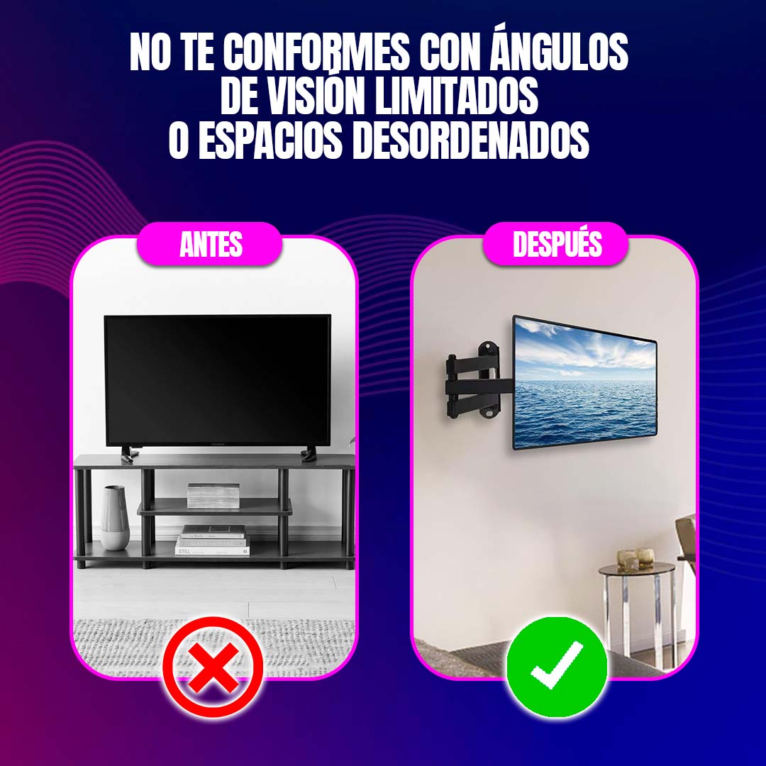 Soporte de TV giratorio y plegable de 14 a 55 pulgadas 🎁Envío Gratis🎁