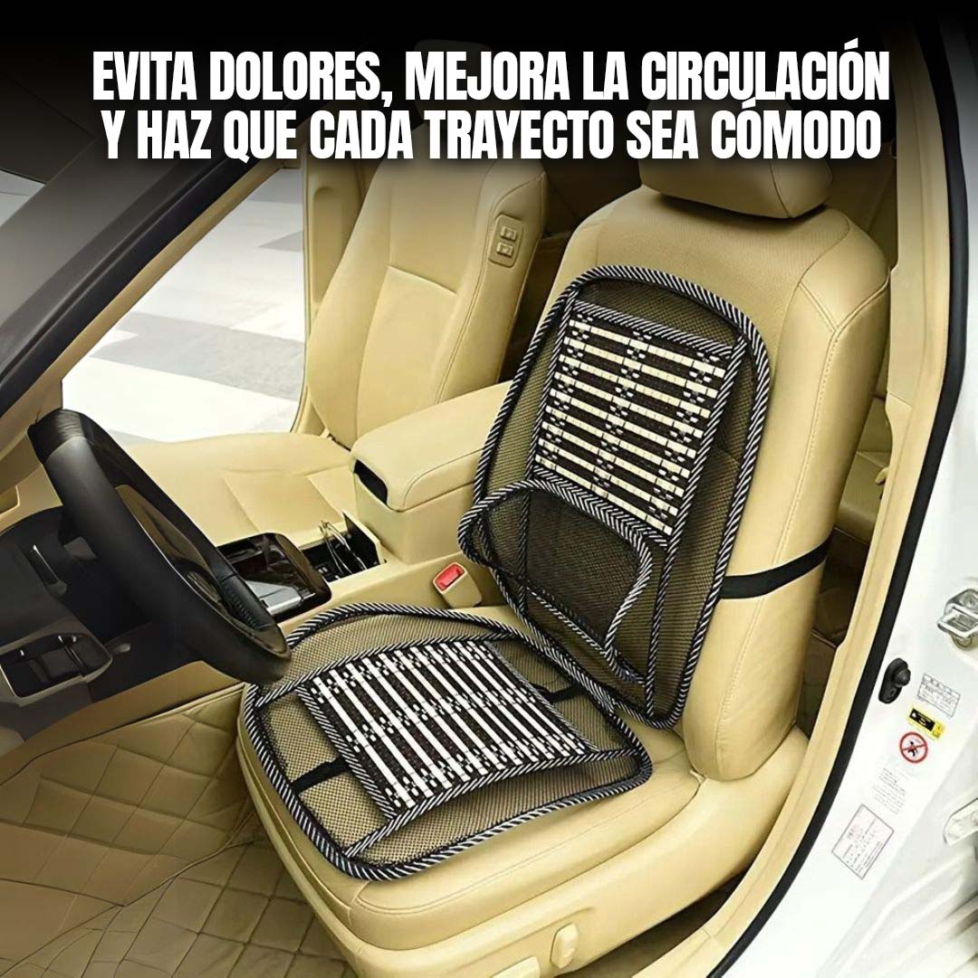 RESPALDO PARA ASIENTO DE AUTO CON SOPORTE LUMBAR 🎁ENVÍO GRATIS🎁