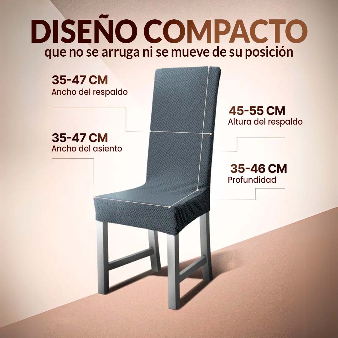 SET FORROS DE SILLA TIPO GALLETA 🎁PROMO ENVÍO GRATIS🎁