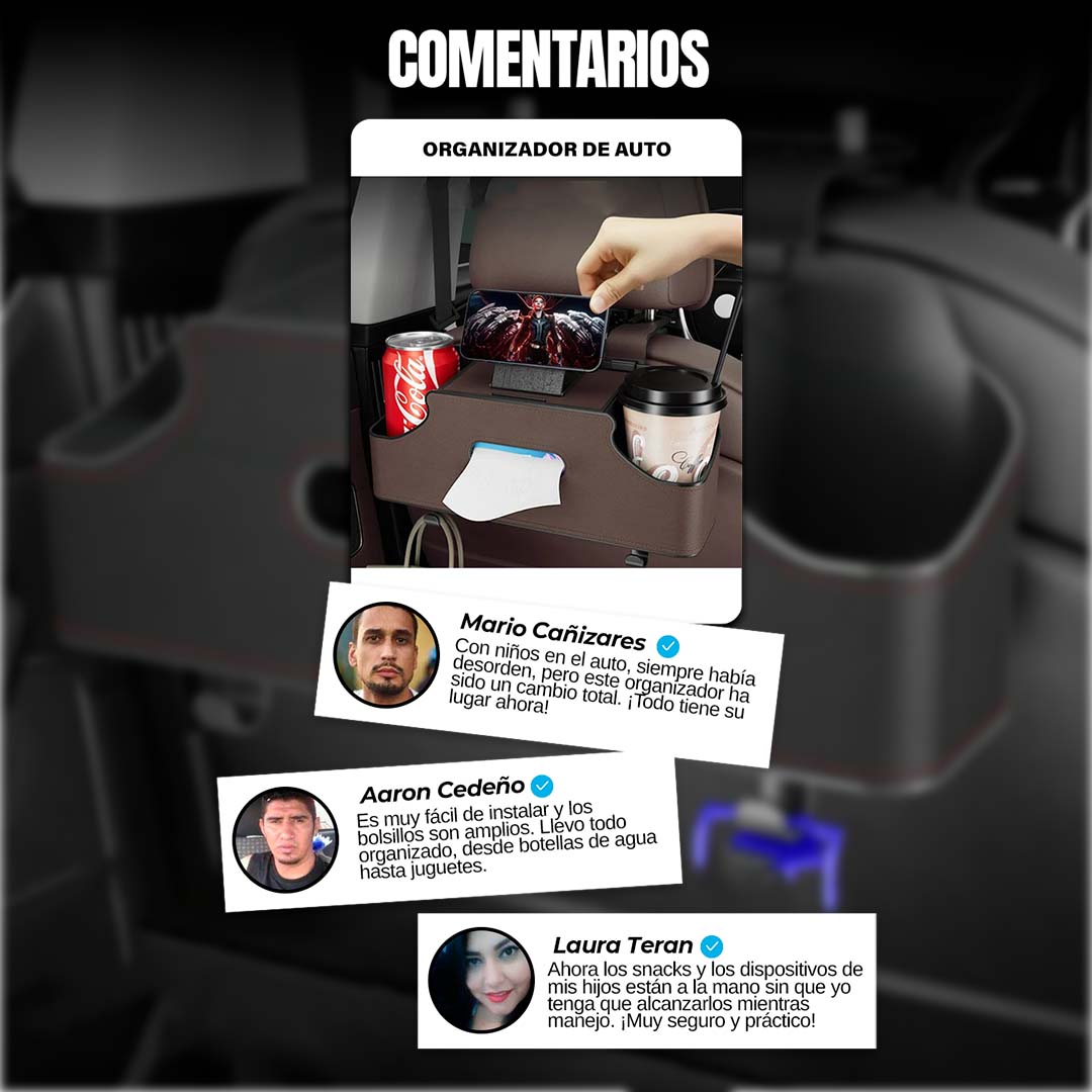 ORGANIZADOR DE CABECERA DE AUTO 🎁ENVÍO GRATIS🎁