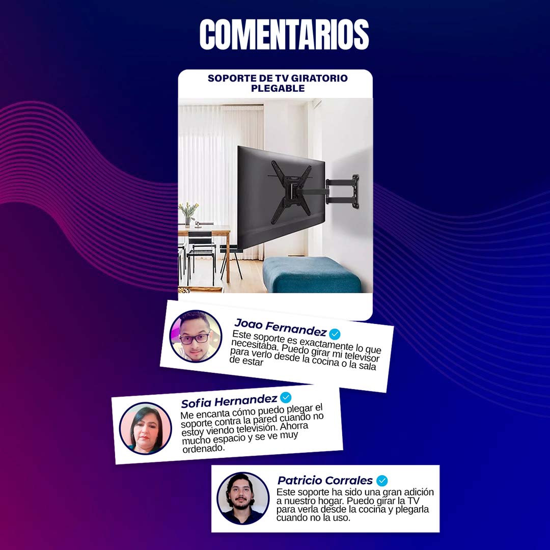 Soporte de TV giratorio y plegable de 14 a 55 pulgadas 🎁Envío Gratis🎁