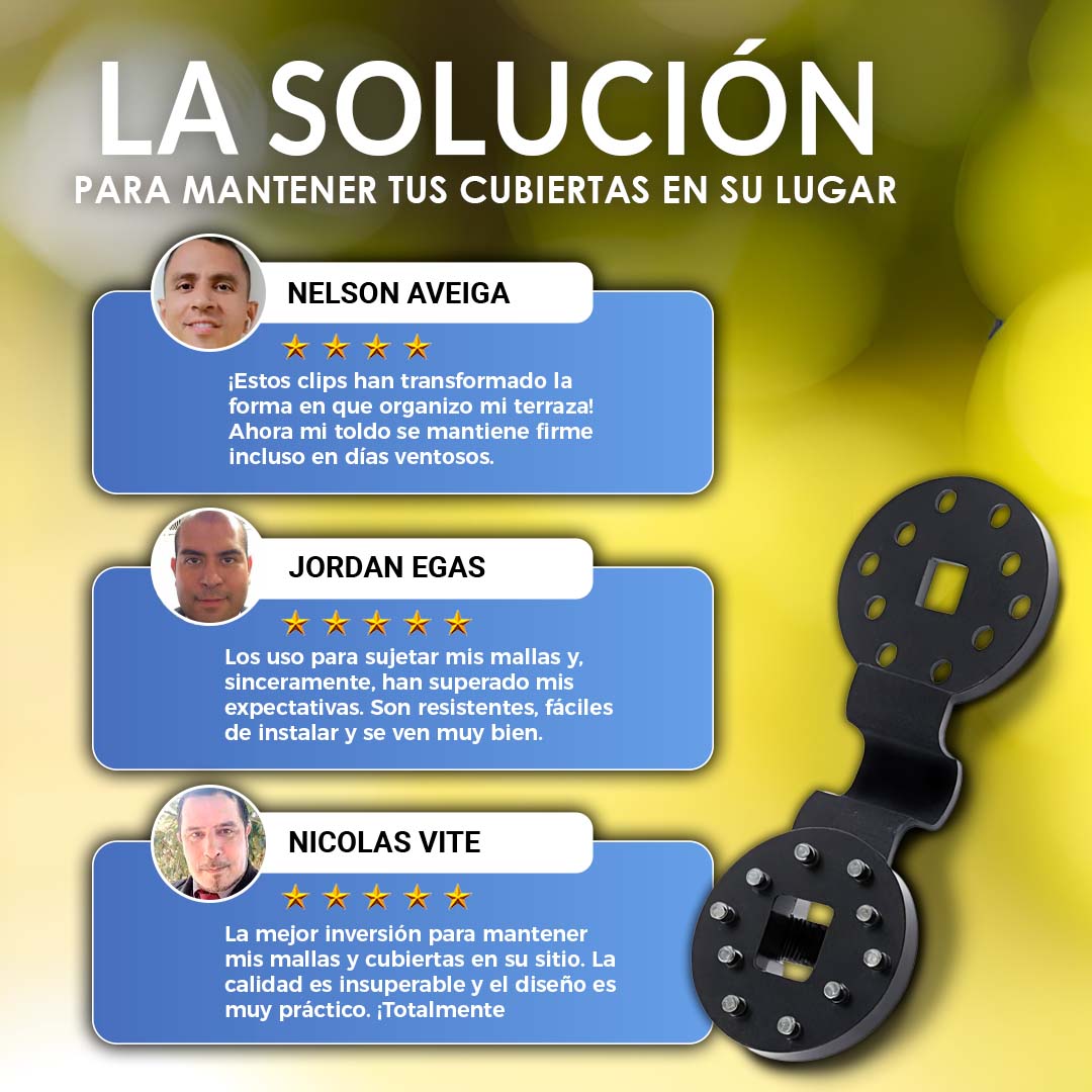 ClipMaster x 50 | CLIPS PARA SUJECIÓN 🎁PACK 50 UNIDADES🎁