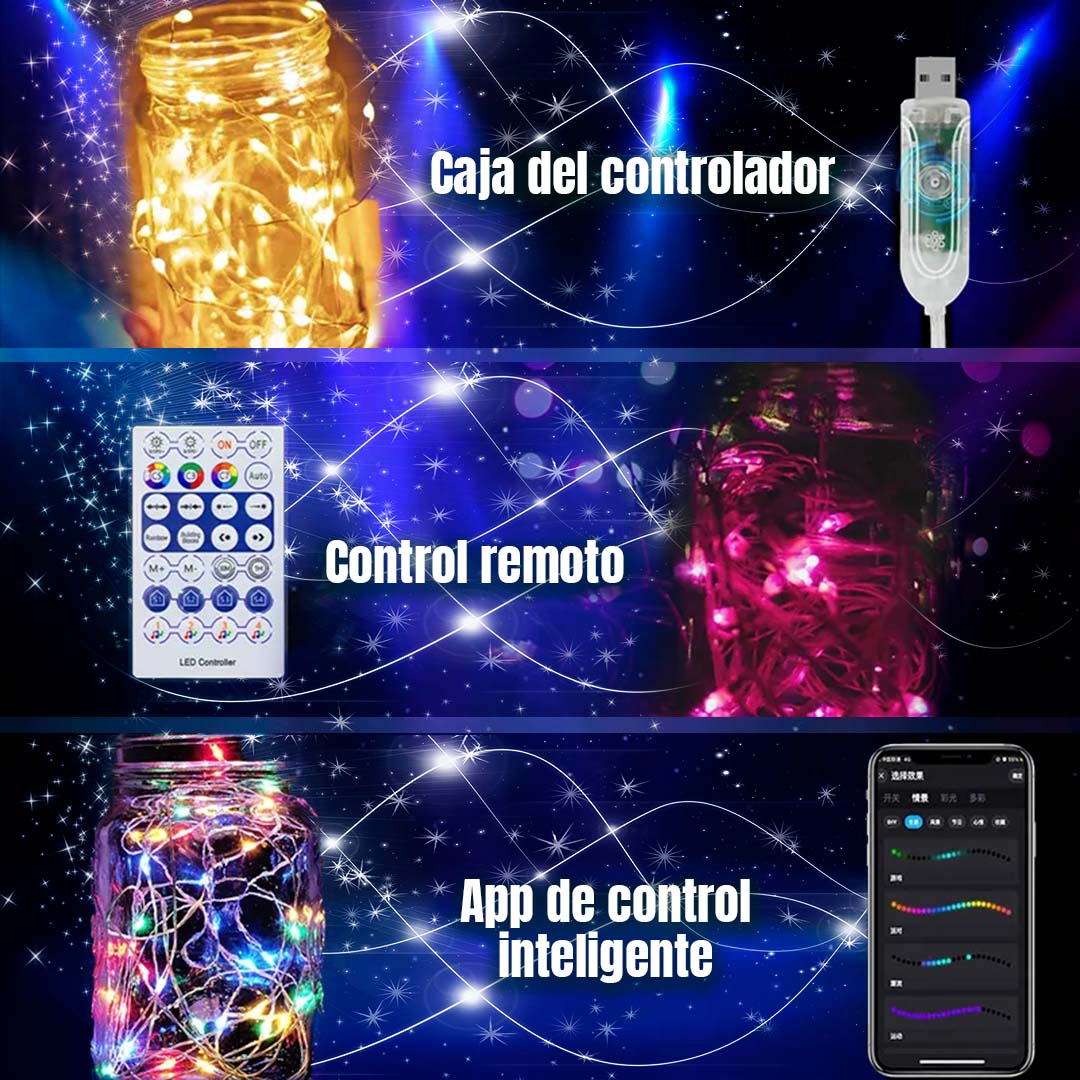 LUCES LED INTELIGENTES 10m 🎁ENVIO GRATIS🎁