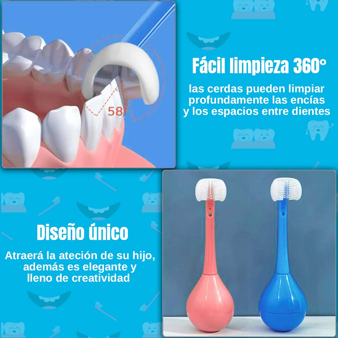 SET CEPILLO DE DIENTES PARA NIÑOS 🎁PROMO 3 UNIDADES🎁