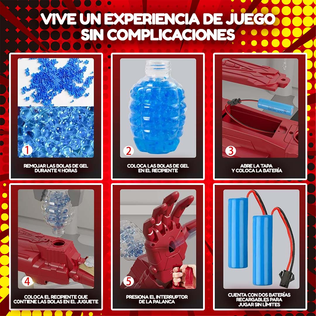 GUANTE HIDROGEL SUPER HEROE