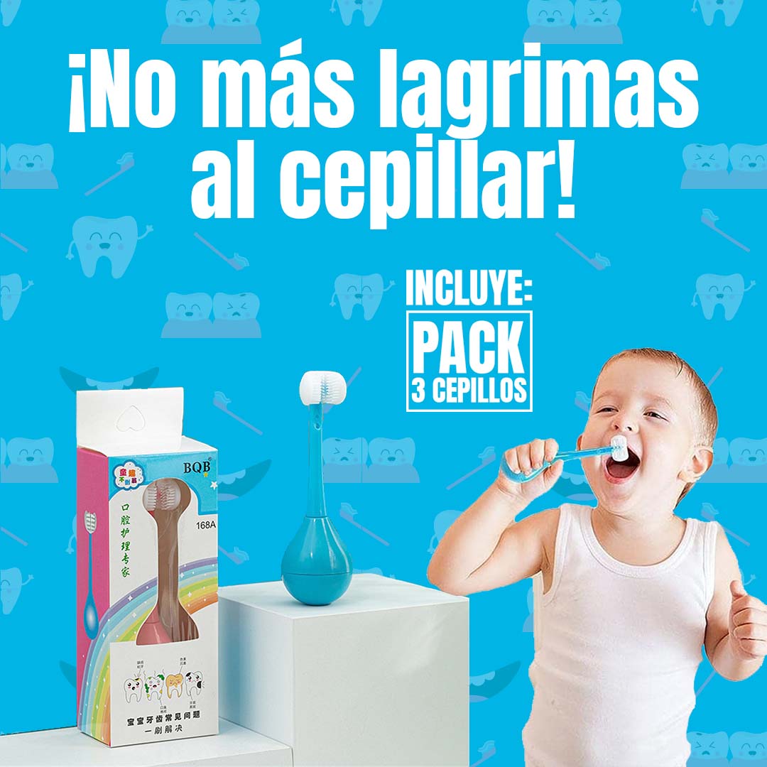 SET CEPILLO DE DIENTES PARA NIÑOS 🎁PROMO 3 UNIDADES🎁