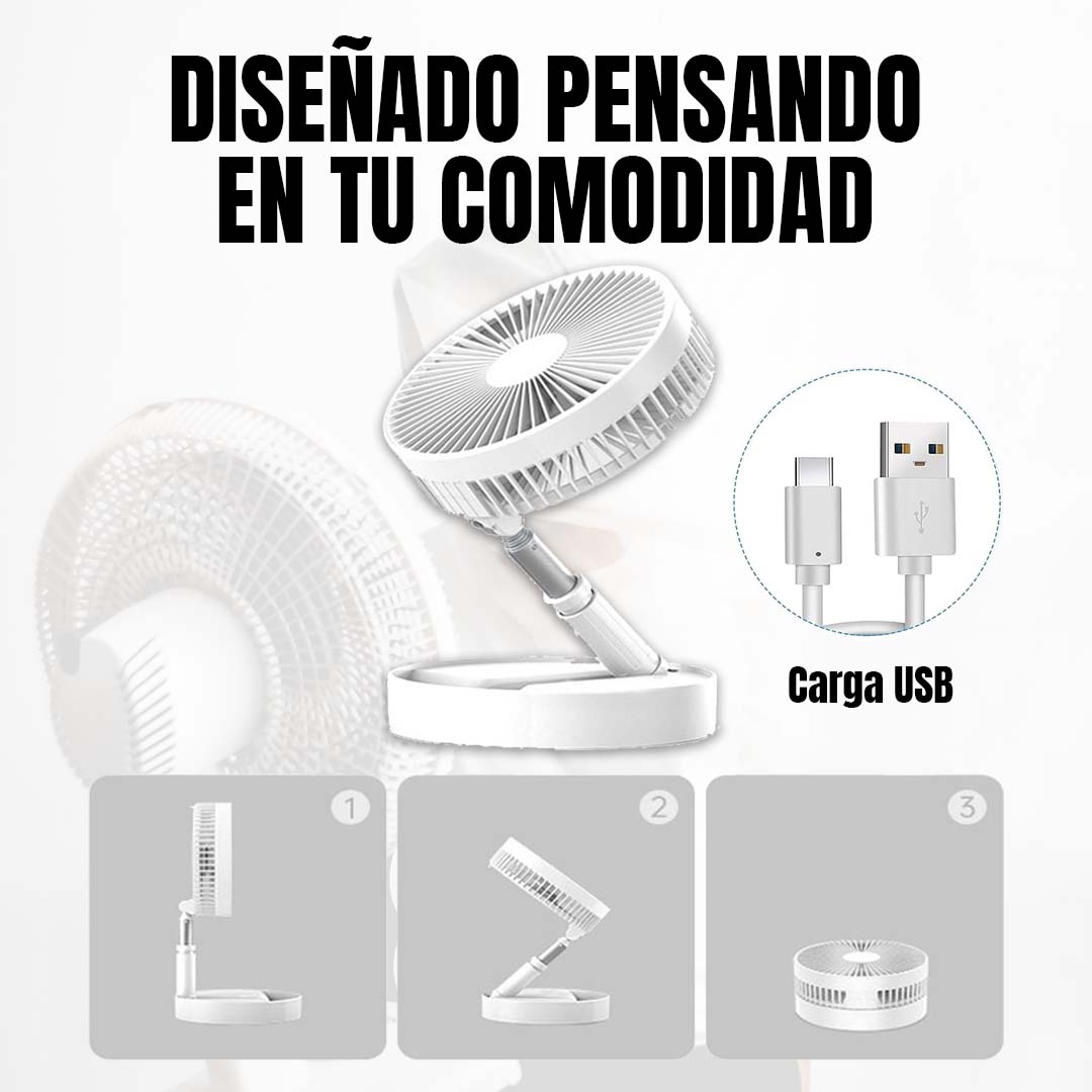 VENTILADOR PLEGABLE PORTÁTIL USB