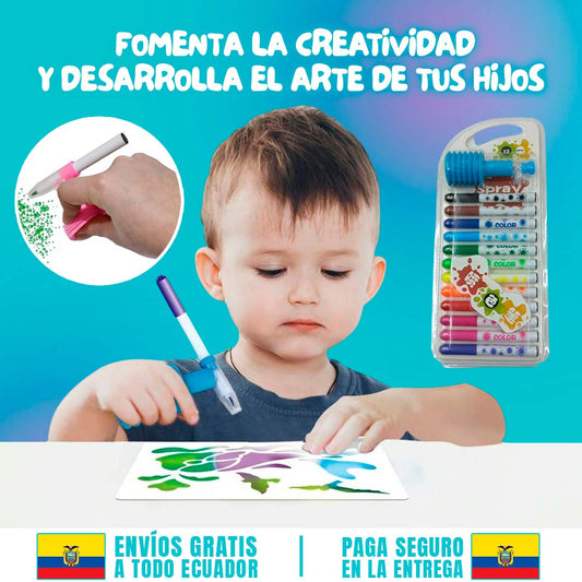 KIT DE MARCADORES PARA PINTAR TIPO SPRAY 🎁PROMO LANZAMIENTO🎁