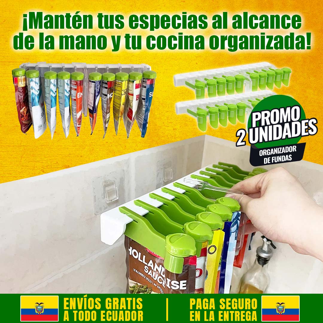 ORGANIZADOR DE FUNDAS DE CONDIMENTOS 🎁PROMO 2 UNIDADES🎁