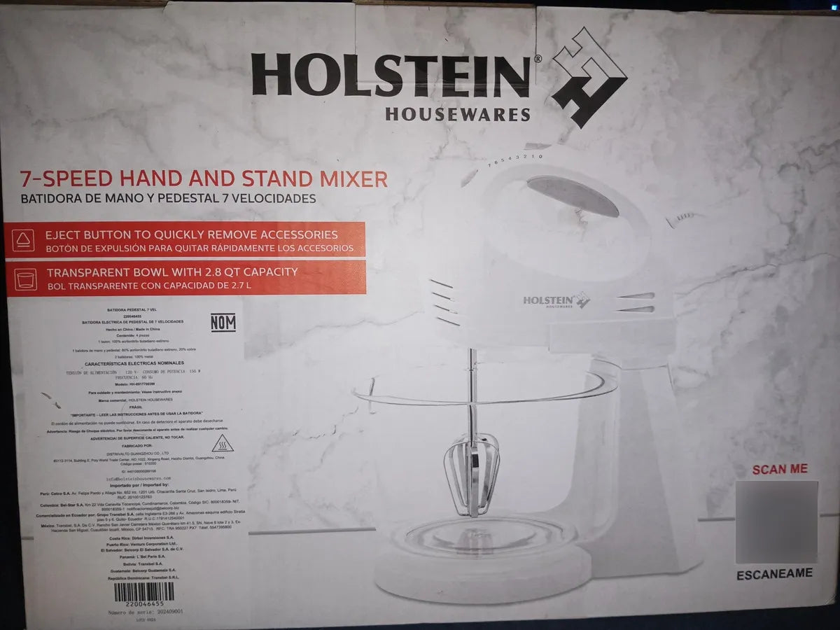 Batidora de pedestal 7 velocidades HOLSTEIN