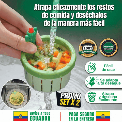 1 UNIDAD FILTRO UNIVERSAL DE DESAGUE CACTUS CON BOTON