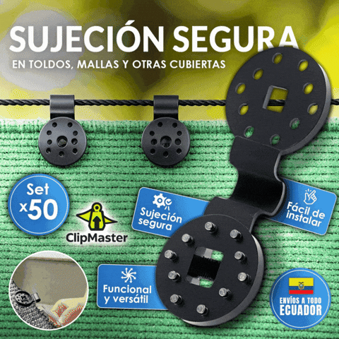 ClipMaster x 50 | CLIPS PARA SUJECIÓN 🎁PACK 50 UNIDADES🎁