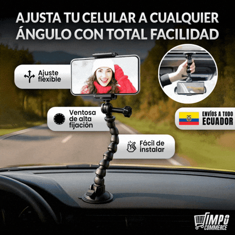 SOPORTE DE CELULAR FLEXIBLE CON VENTOSA 🎁HOY ENVÍO GRATIS🎁